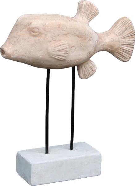 Peixe Decorativo em Resina com Base