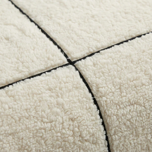Capa de Edredom Teddy Trim Bege 200 x 200/220 cm - Image 2
