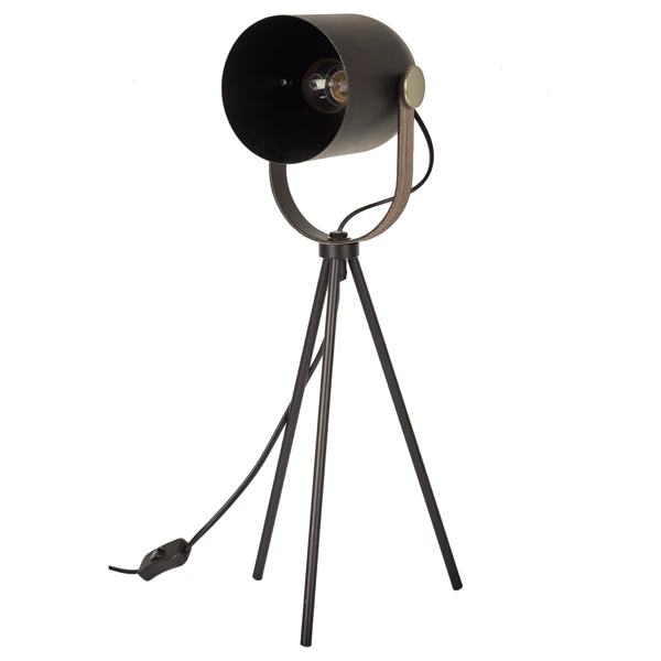 Candeeiro de Mesa Indus Preto