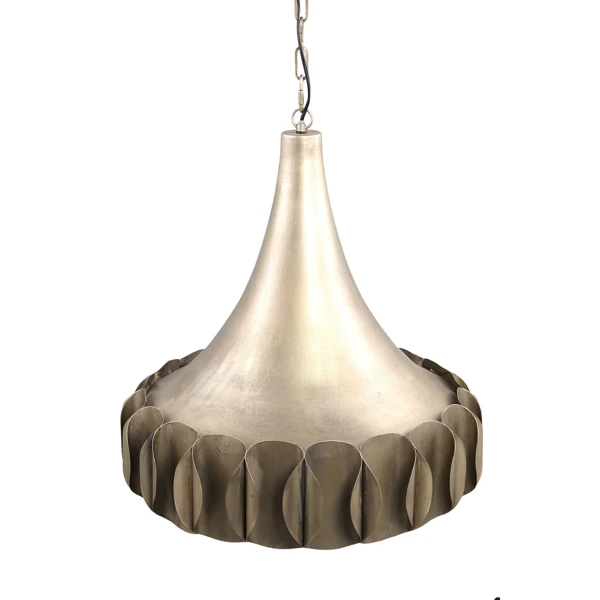 Candeeiro Suspenso Gindy Dourado 57 cm
