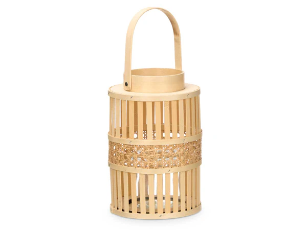 Lanterna Decorativa de Bambu Natural