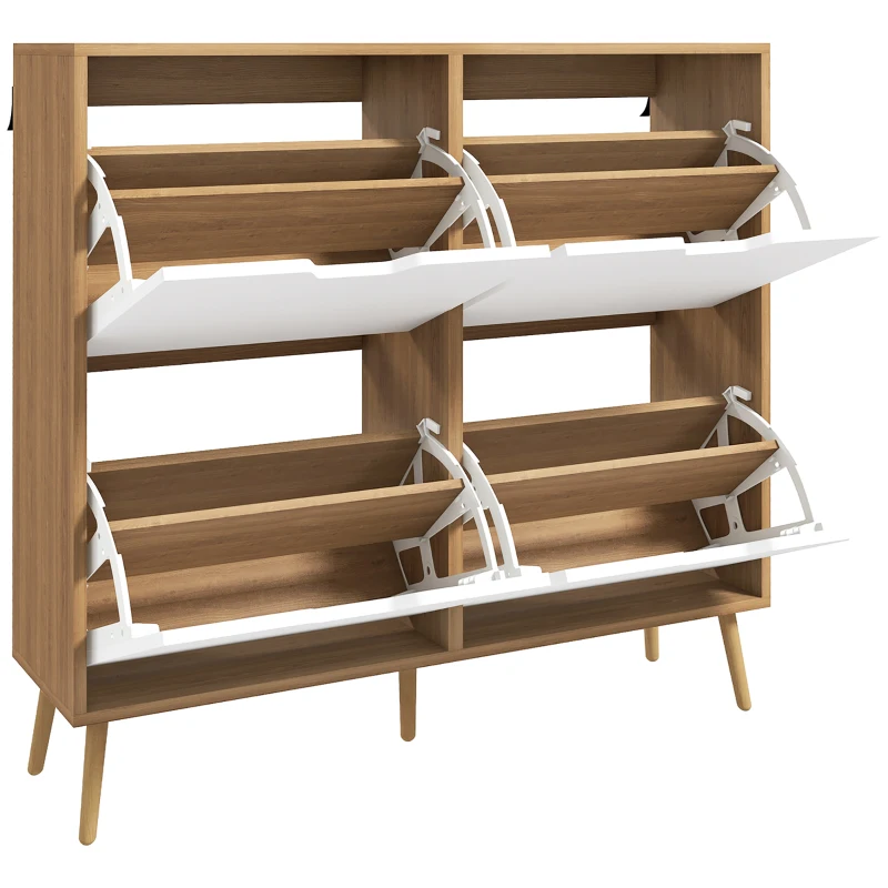 Sapateira para 16 Pares e Prateleiras Ajustáveis 95x26x95 cm - Image 3