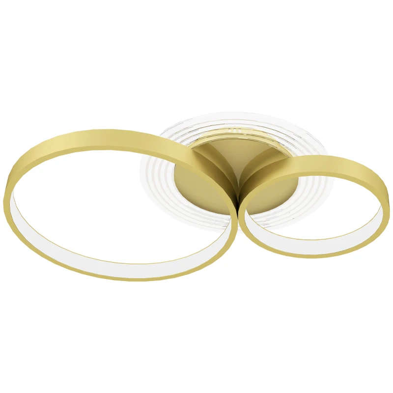 Candeeiro de Teto LED 40W Dourado