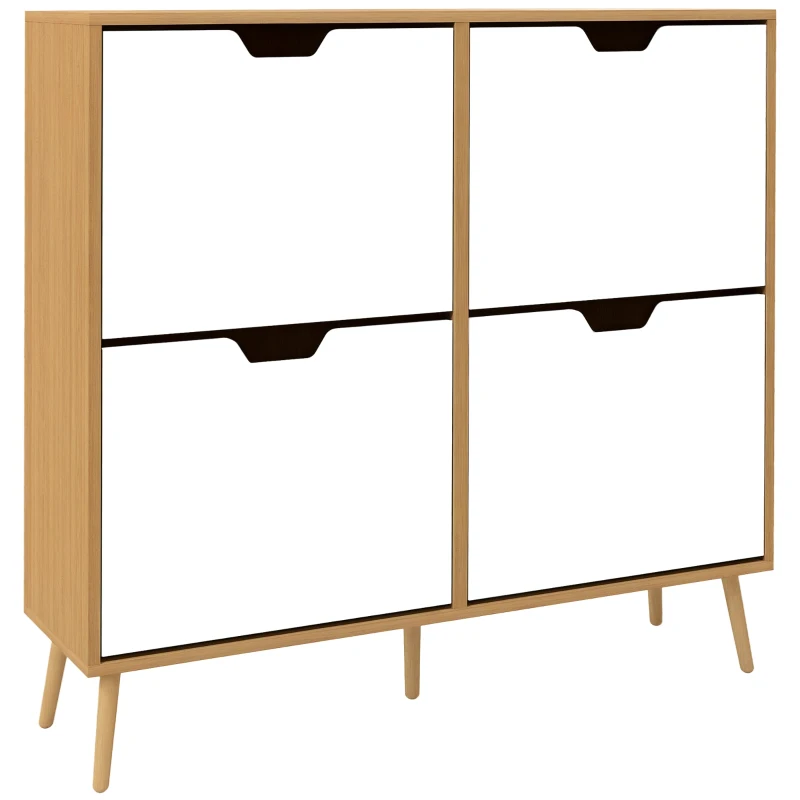 Sapateira para 16 Pares e Prateleiras Ajustáveis 95x26x95 cm