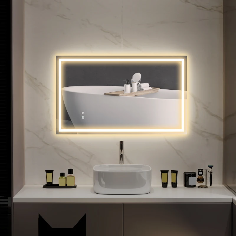 Espelho de Casa de Banho com Luz LED 100x60 cm - Image 2